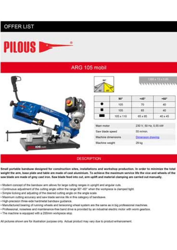 Pilous tračne pile za metal - ARG - DYNAMIC - XPERT