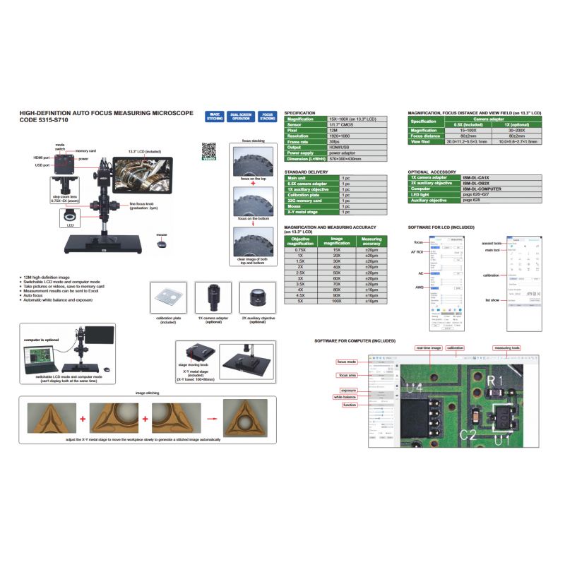 Mikroskop digitalni HD Auto-Focus, Insize Cijena