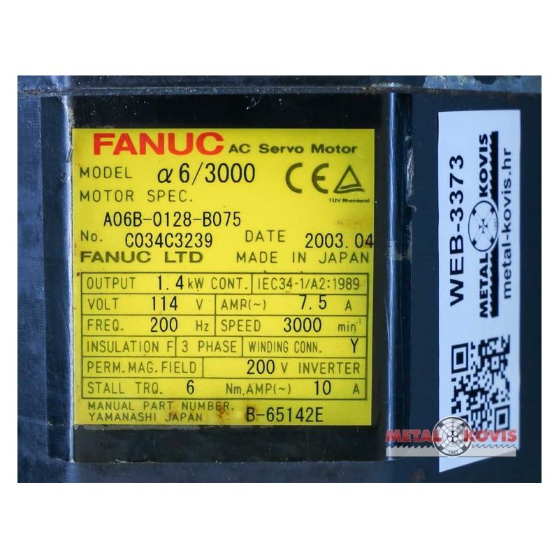 AC servo motori Fanuc A06B Cijena