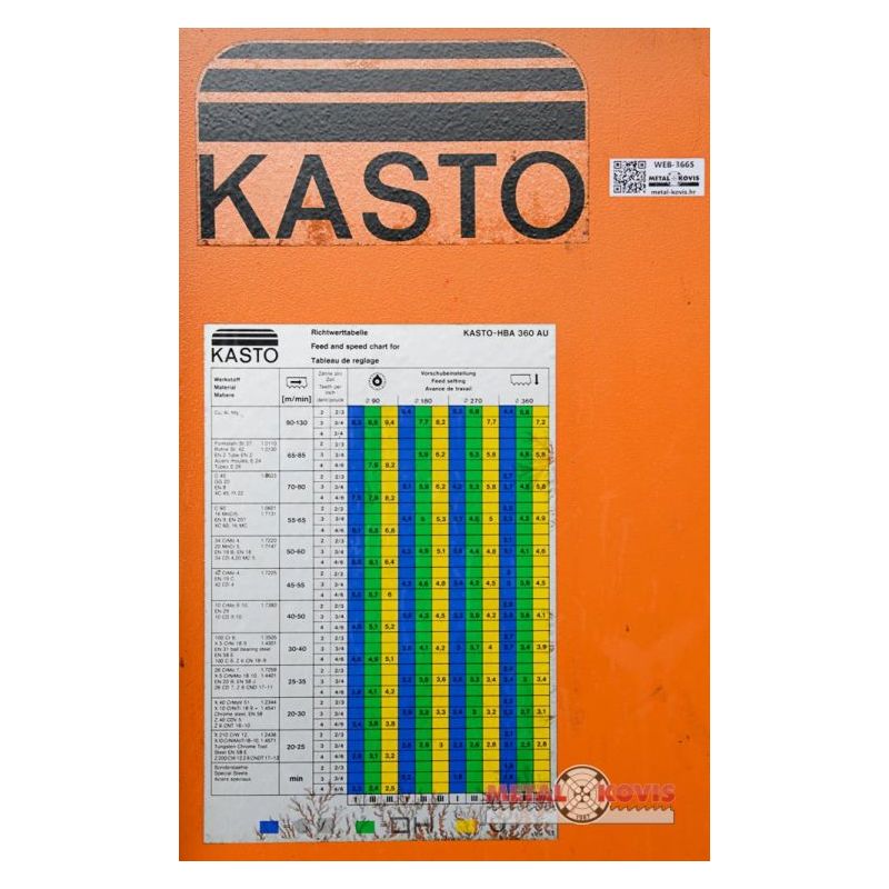 Automat pila KASTO-HBA 360 AU, Ø400  Price