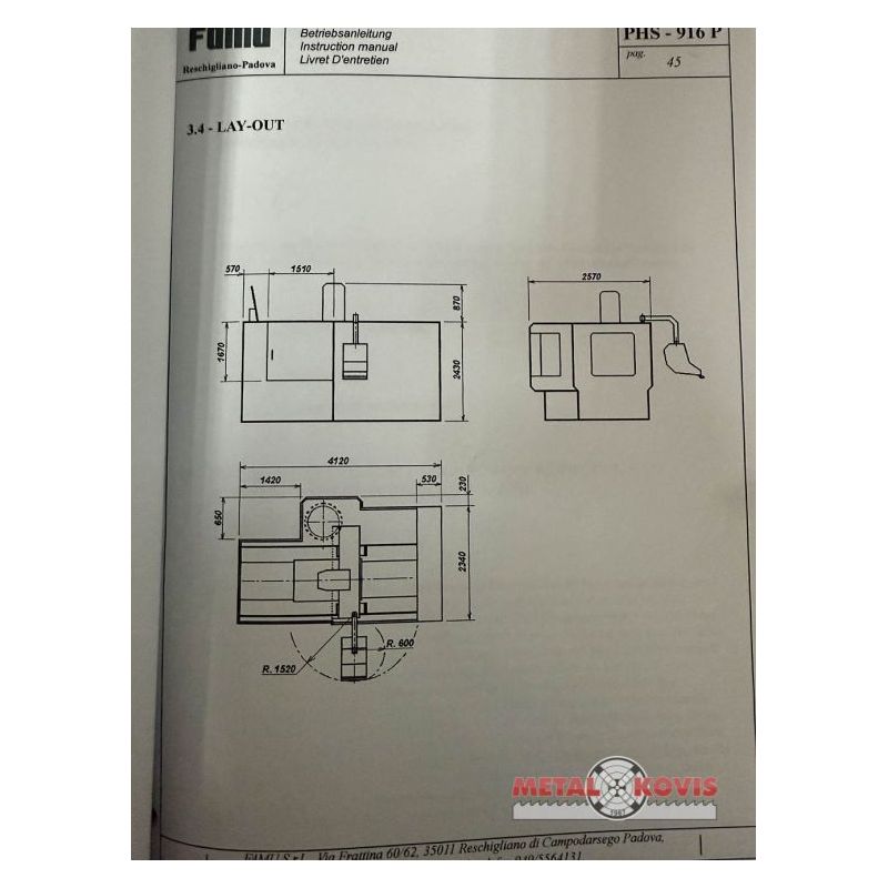 CNC obradni centar FAMU Parpas PHS-916 P - 6 osi  Price