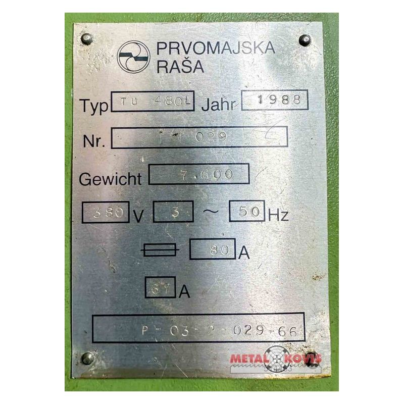 CNC tokarski stroj Prvomajska Raša TU 480L Cijena