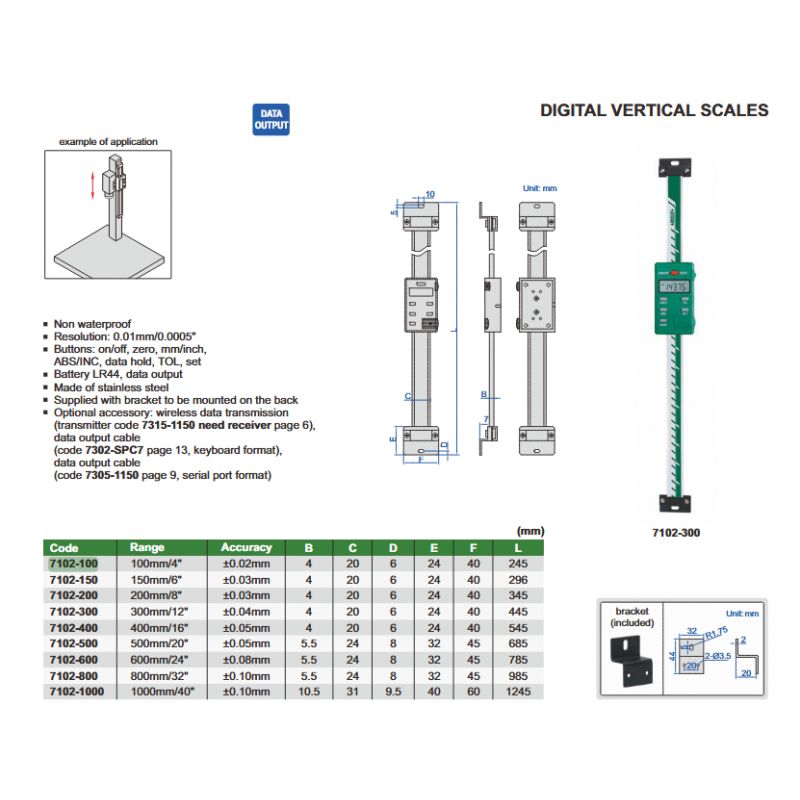 Digital Vertical Scale 150mm 0.01mm Price