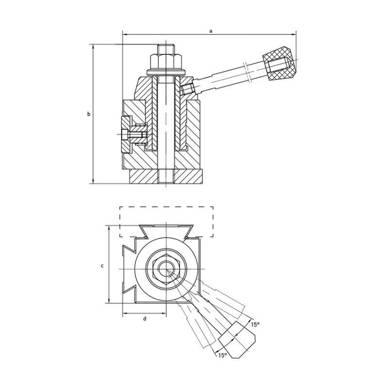 Držač alata za glavu brzoizmjenjivu Multifix C, L=95 mm, Fervi Cijena