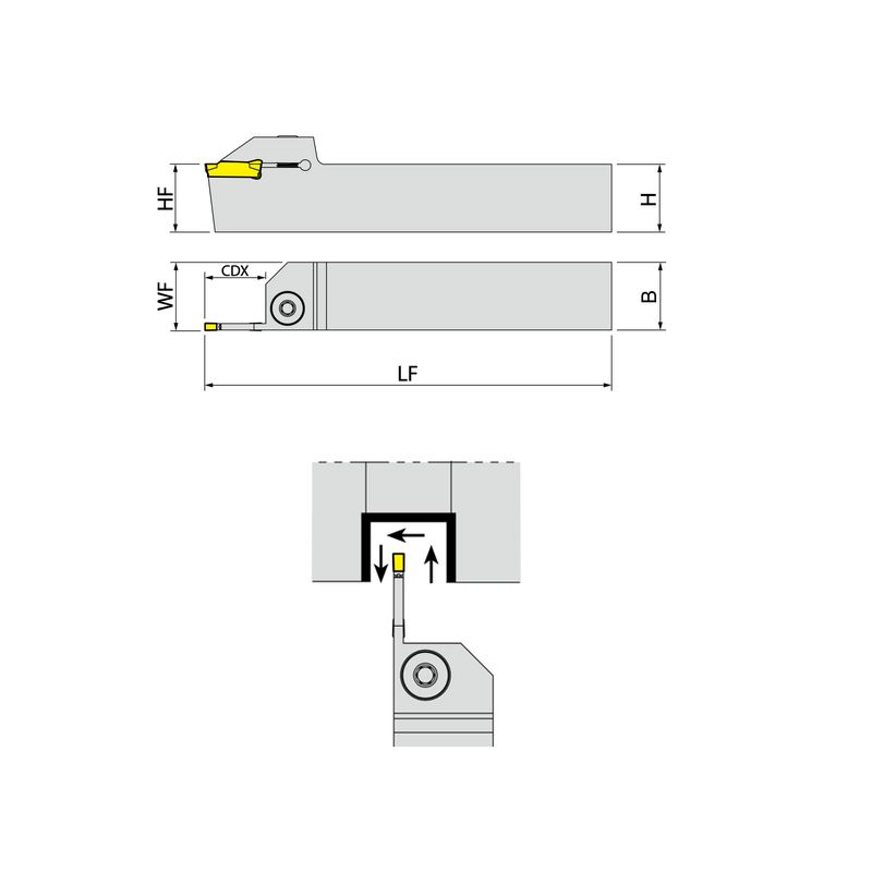 Držač pločice za odrezivanje YTER 3232-3T20, YG-1 Cijena