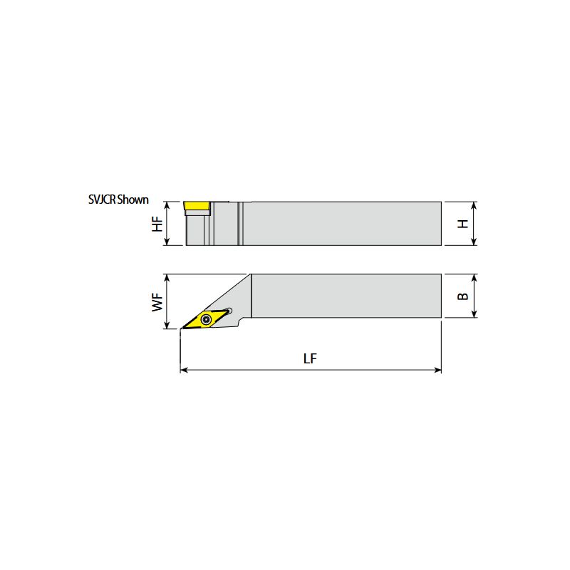 Držač pločice za tokarenje SVJCL 1212-F11, YG-1 Cijena