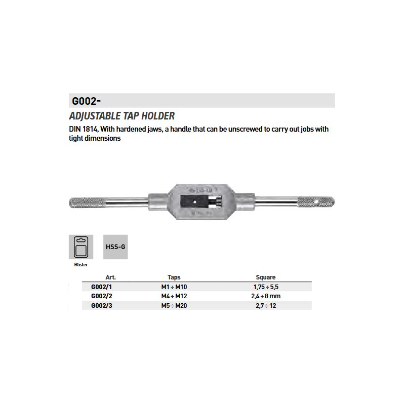 Držač ureznika M1-M10, Fervi Cijena