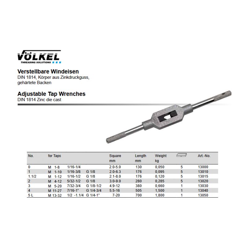 Držač ureznika, M13-M32, Völkel Cijena