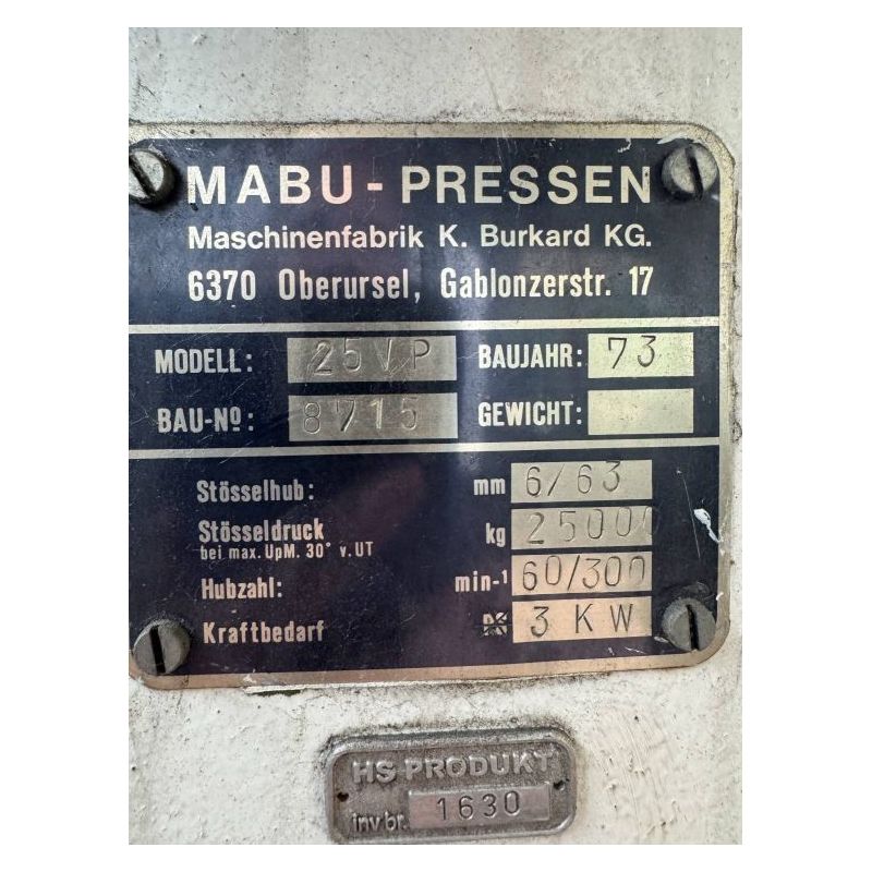 Ekscentar preša 25t Cijena