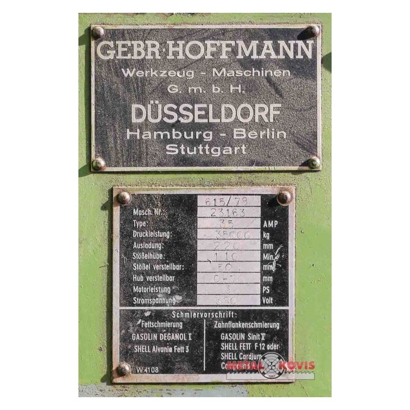 Ekscentar preša GEBR HOFFMANN, 35 t - njemačka Cijena