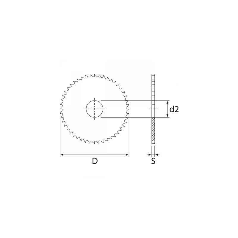 Cirkularno glodalo D63 mm x 0,8 mm HSS Z100, LiNK Price