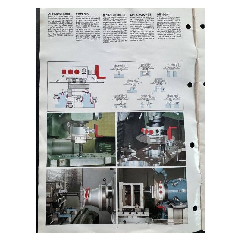 Glava za istokarivanje D’Andrea TA120, ima posmak, može raditi kanal za zegere Cijena