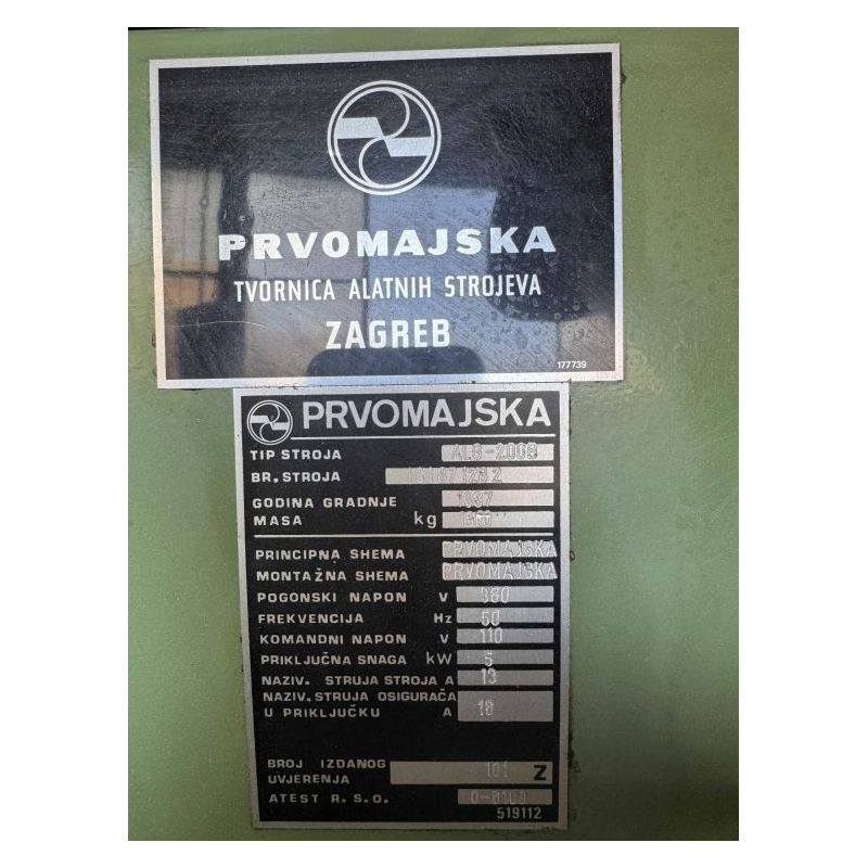 Glodalica ALG-200, Prvomajska  Cijena