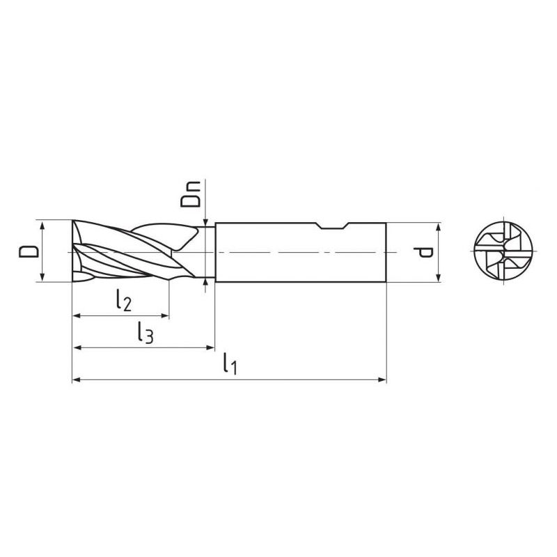 Glodalo Ø10 mm, 4P, 45, DIN 6527L, TM, AlCr, N, ZPS Cijena