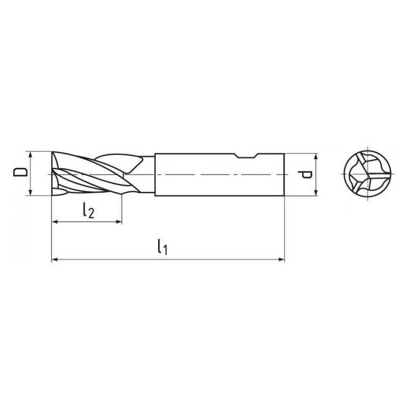 Glodalo Ø12 mm, 3P, 45, DIN 6535HB, W, ZPS Cijena