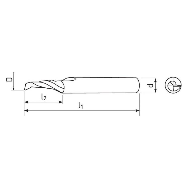 Glodalo Ø4 mm, 1P, SC, DIN 6535, Aluminij, ZPS Cijena