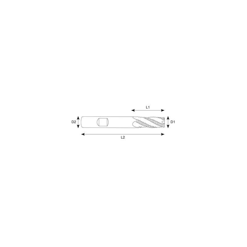 Carbide, Multi Flute Long Length Roughing - Coarse 16X16X32X92 Price