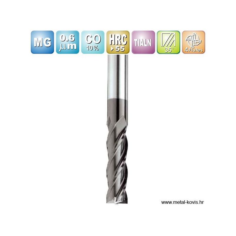 Glodalo Nano-Mill TM Ø12 mm, 4 pera, produženo Cijena