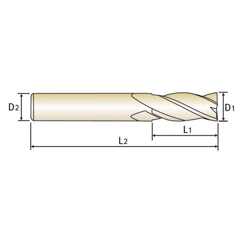 Glodalo TM ⌀12/R1.0 mm TiAlN 4P, YG-1 Cijena