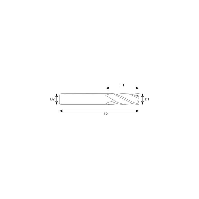 Glodalo TM Ø1,0 mm, 4 pera, kratki, L=40 mm, TiAIN, YG-1 Price