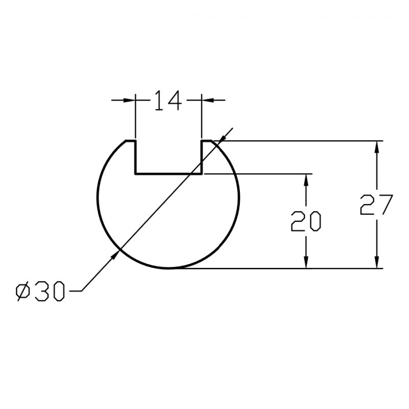 Gornji alat za savijanje 40.09 x 835 mm D=30.0 mm Cijena
