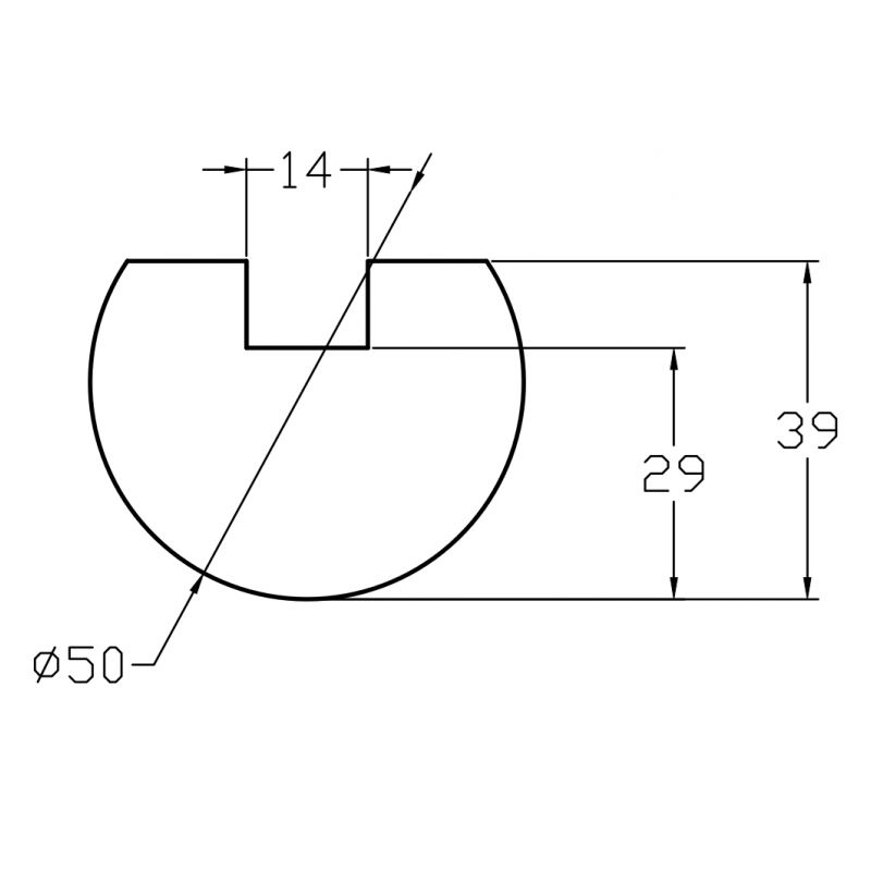 Gornji alat za savijanje 40.09 x 835 mm D=50.0 mm Cijena