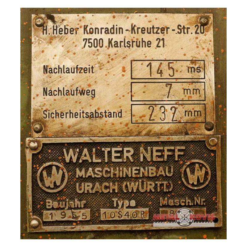 Hidraulična preša WALTER NEFF 10S40R, (10t) Cijena