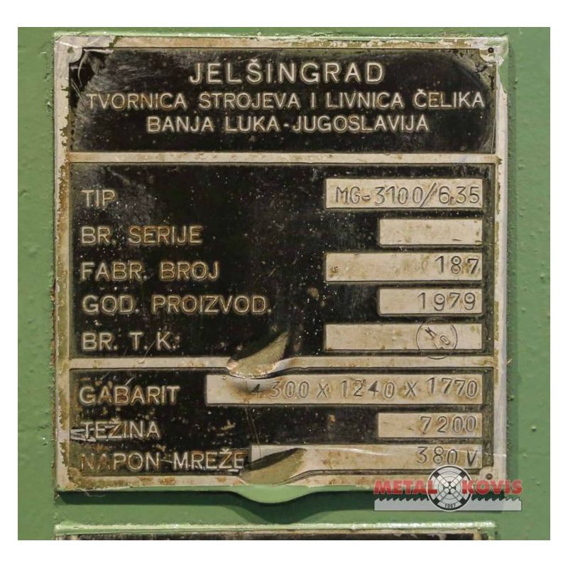 Hidraulične škare Jelšingrad MG-3100/6,35 Cijena