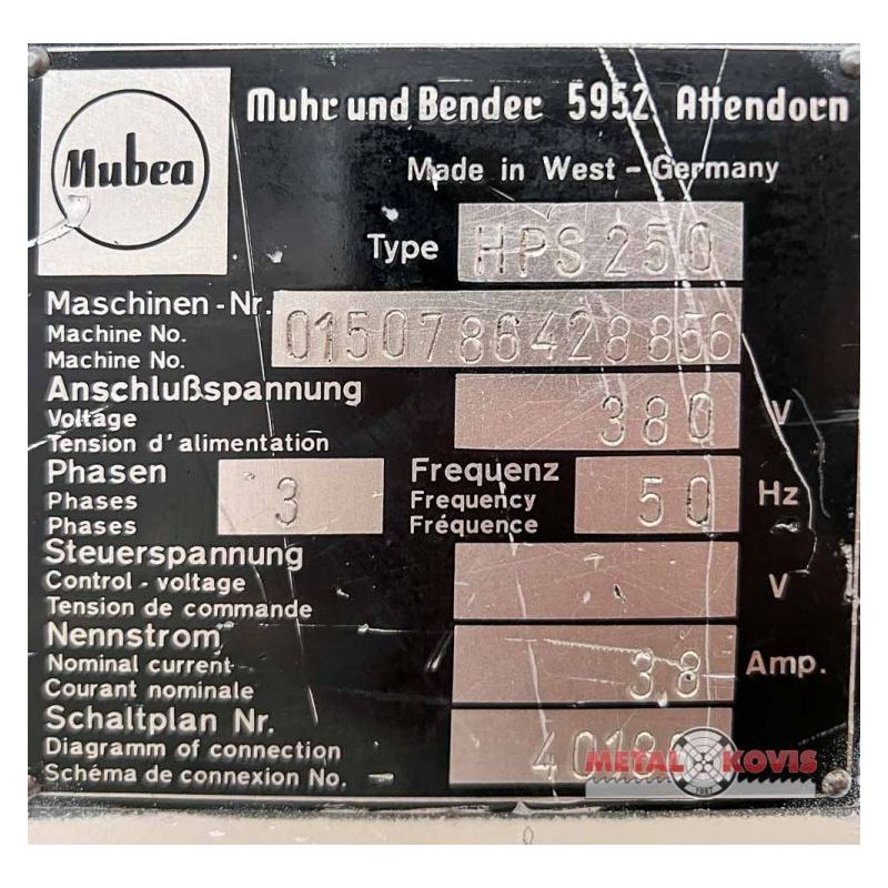 Kombinirane škare i probijačica Mubea HPS 250, Njemačka (Germany) Cijena