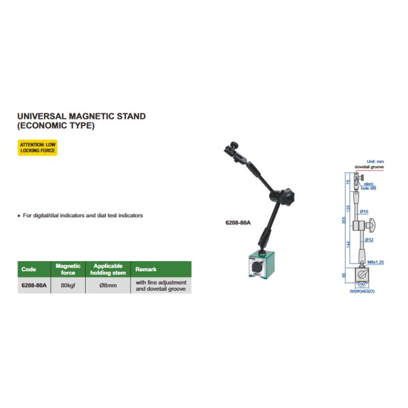 KOMPARATOR 0-10 mm + MAGNETNI STALAK 80 kg Insize Cijena