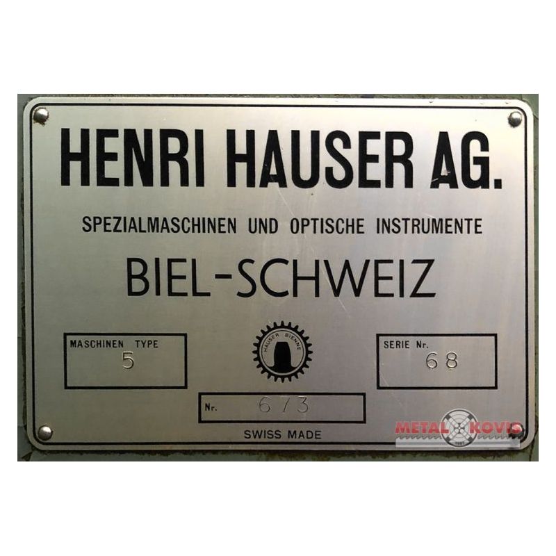 Koordinatna bušilica HENRI HAUSER AG. No. 5 Price
