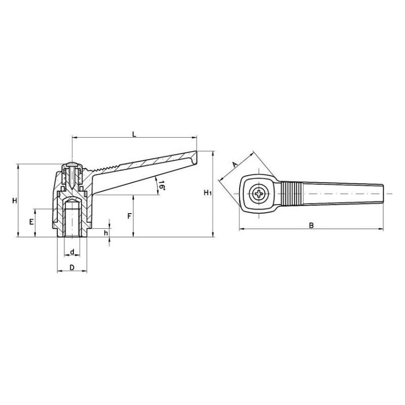 Matica s ručkom, M8 mm, L=63 mm, Link Cijena