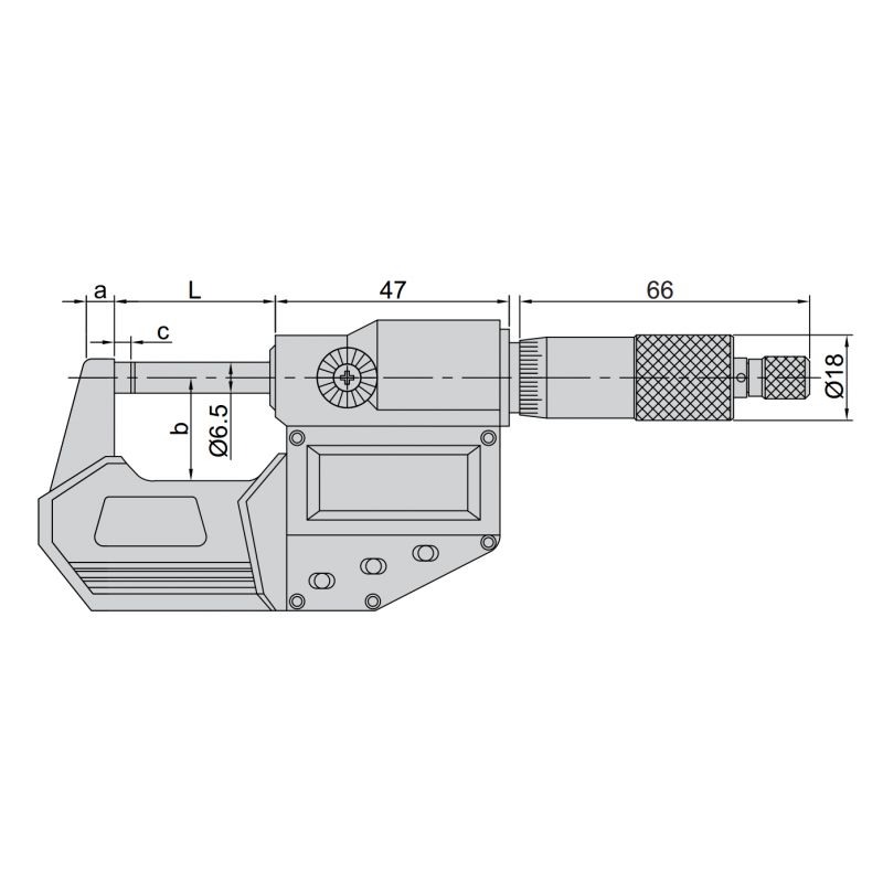 Metric Digital Outside Micrometer, IP54 50-75mm 0.001mm Price