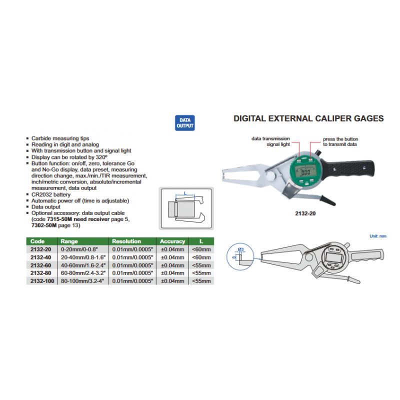 Mjerilo za mjerenje profila - digitalno, 40-60 mm Cijena