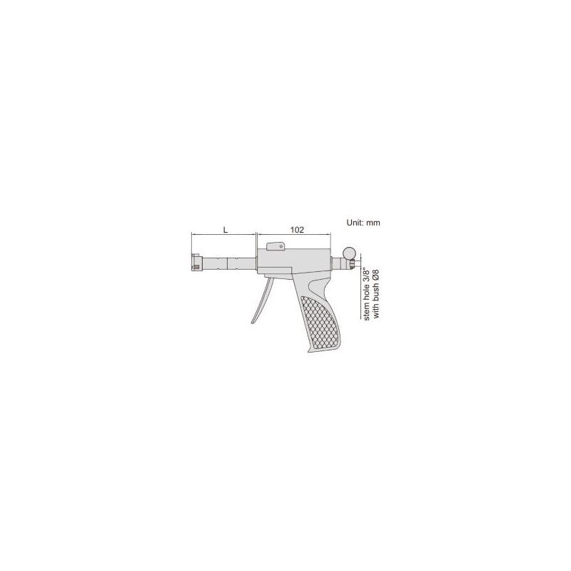 Mjerni pištolj za mikrometar za unutarnje mjerenje u tri točke, 75-88 mm, Insize Cijena