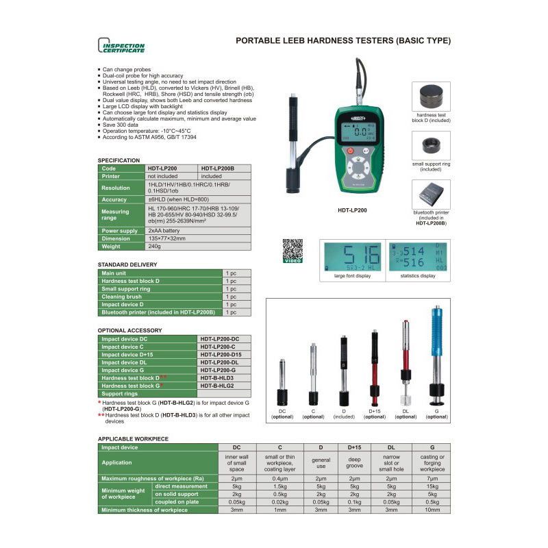 Mobilni uređaj za ispitivanje tvrdoće, Insize Cijena