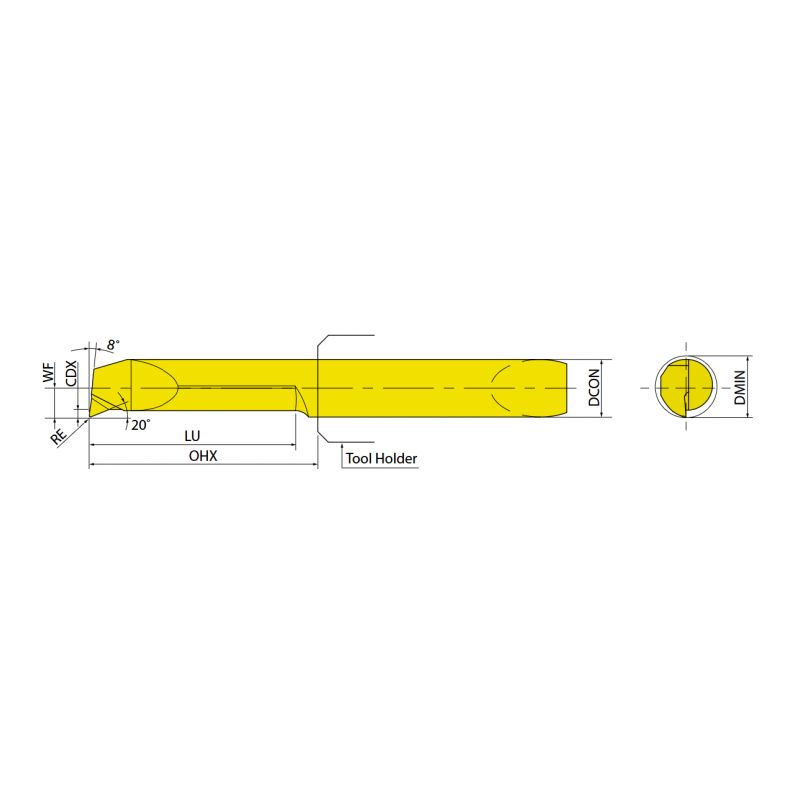 Nož za tokarenje GS Grooving Square NCBP04R3220015T, YG-1 Cijena