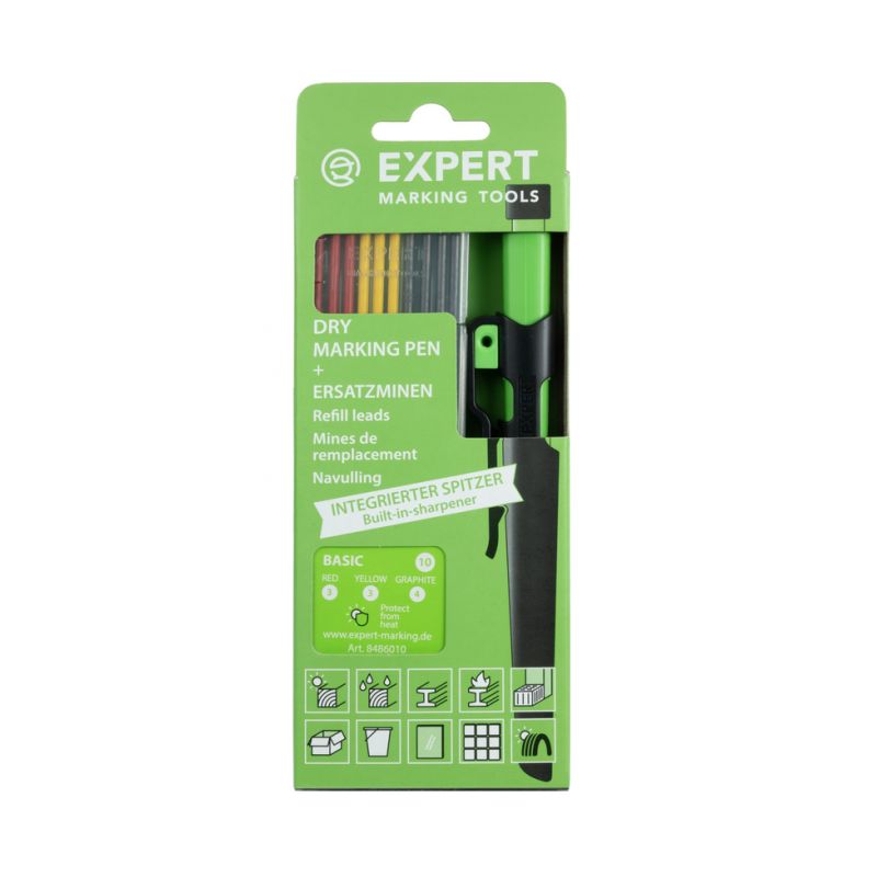 All-in-one dry pencil + refills basic set, yellow/red/graphite expert Price