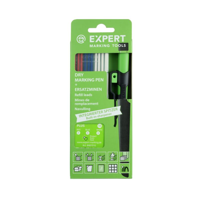 All-in-one dry pencil + refills plus set, blue/white/red expert Price