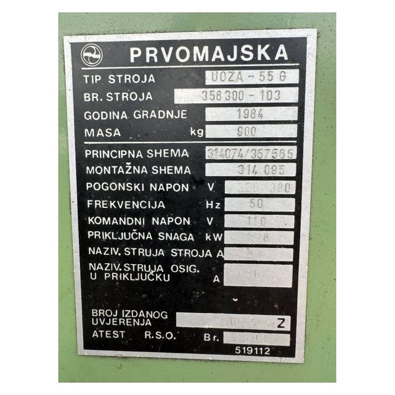 Oštrilica UOZA 55 (u viđenom stanju) Cijena