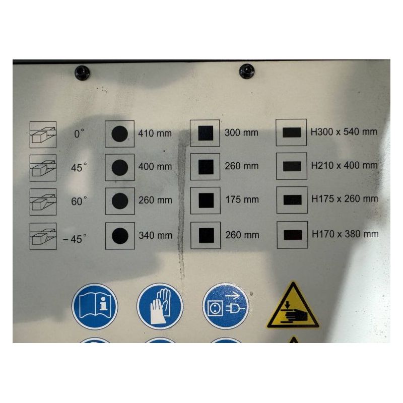 Tračna pila za metal CY400, poluautomatska Cijena