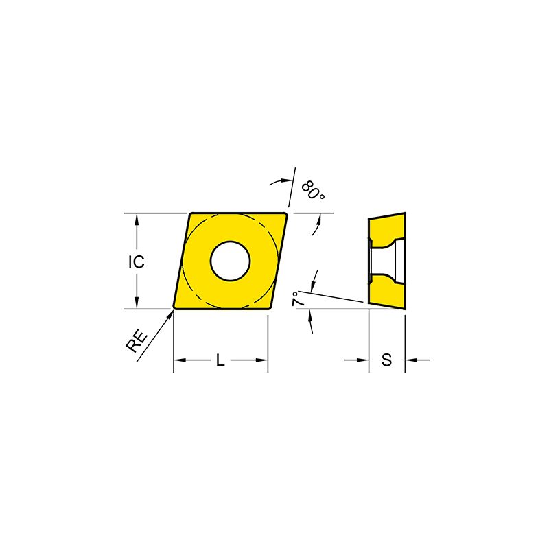 Pločica CCMT 060204-UG-YG801, YG-1 Cijena