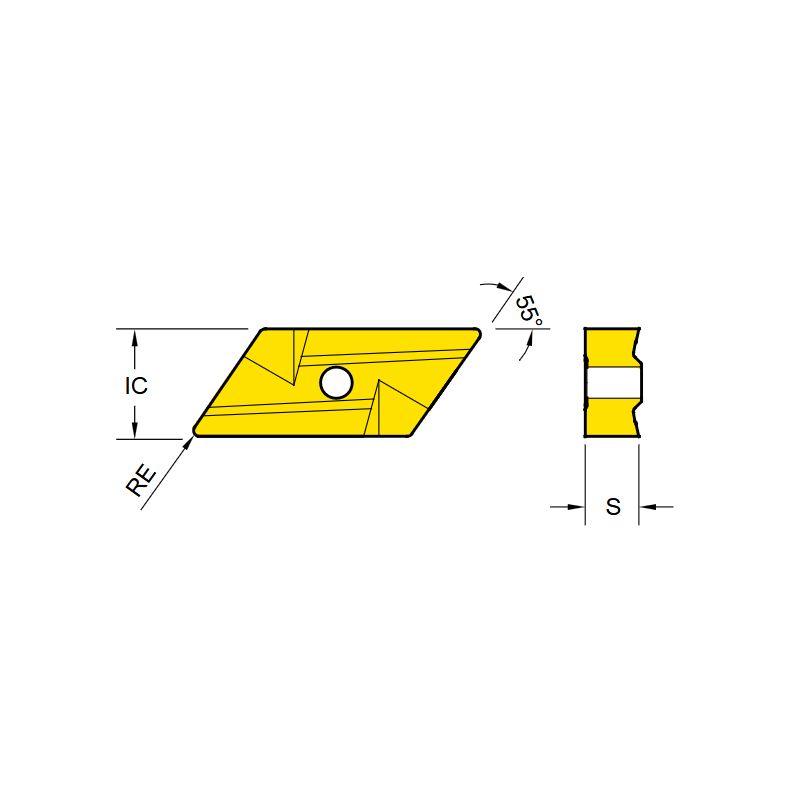 Pločica KNUX 160405R-YG3125, YG-1 Cijena