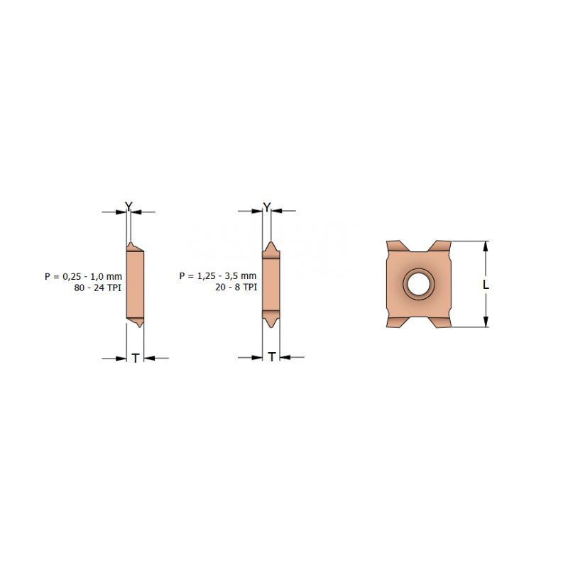 Pločica za vanjski navoj FourCut 12E 1.0ISO LC, SmiCut Cijena