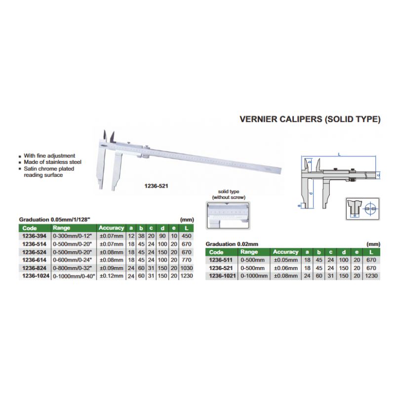 Vernier Caliper, Jaw Length 90mm 0-300mm 0.05mm Price