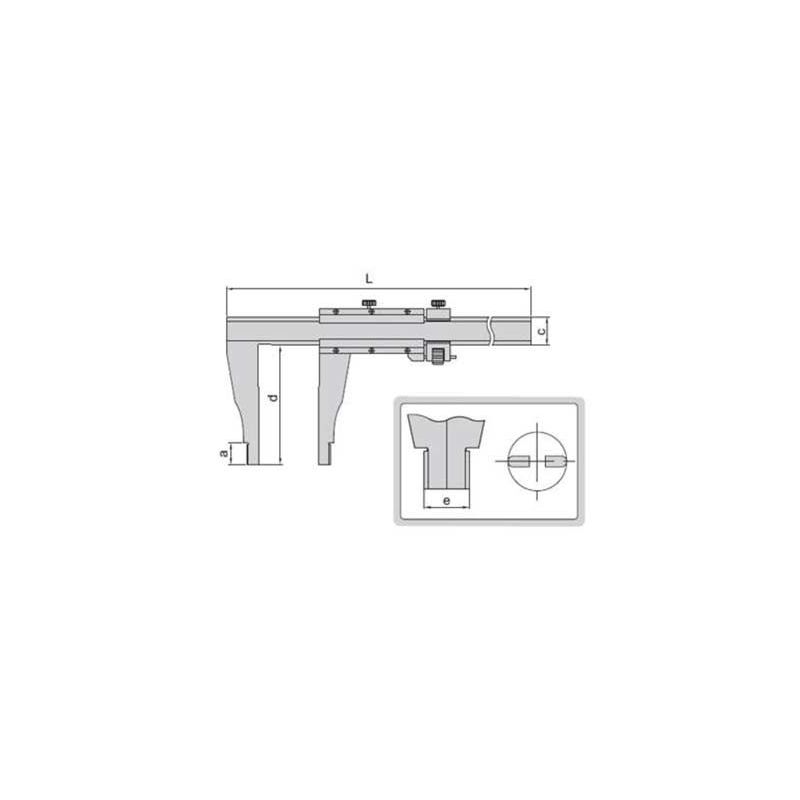 Vernier Caliper, Jaw Length 100mm 0-500mm 0.02mm Price