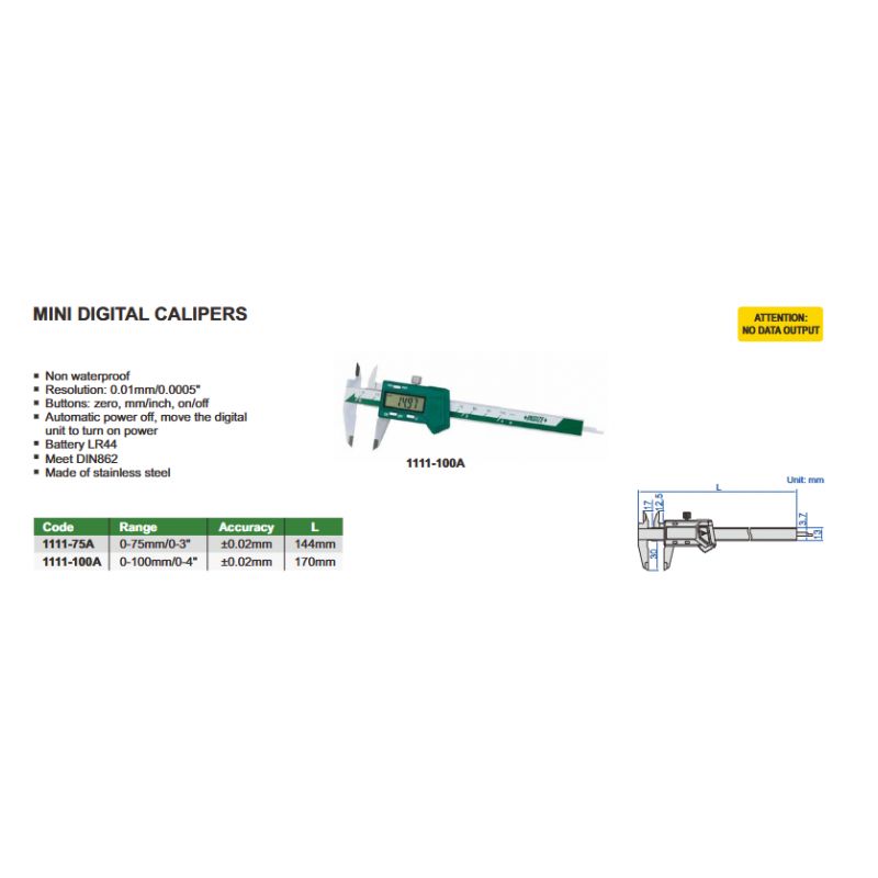 Mini Digital Caliper 0-100mm 0.01mm Price