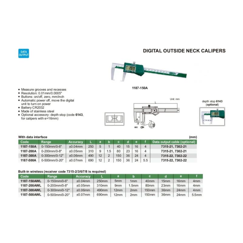Pomično mjerilo digitalno 0-150 mm 0.01mm, Insize Cijena