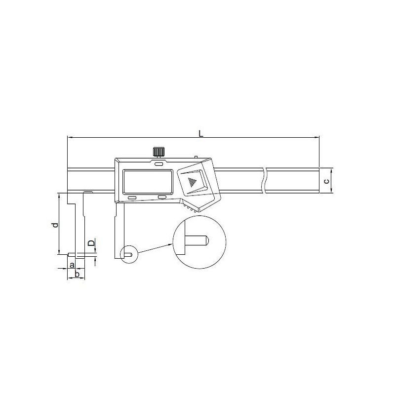 Digital Inside Point Caliper 25-200mm 0.01mm Price