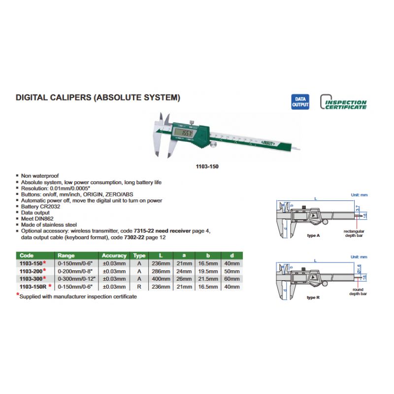 DIGITAL CALIPER, 0-300mm Price